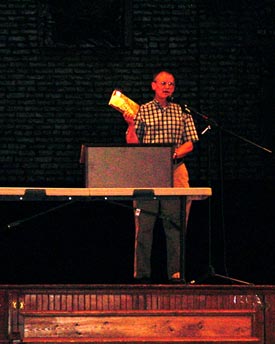 Jim Kershner presenting at the Harrington Opera House