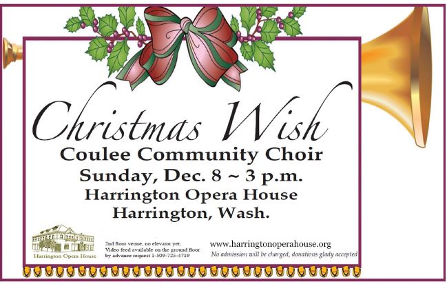 Coulee Community Choir Concert Poster